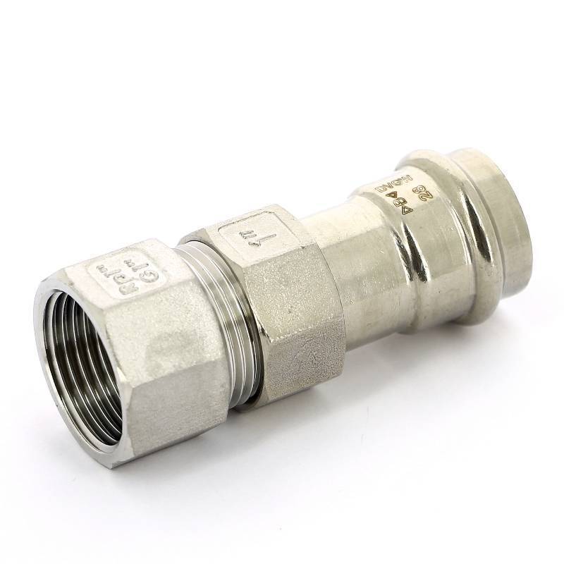 Муфта разборная IBP B-Press Inox 28 мм x 1 ВР нержавеющая сталь PS4330G0280800