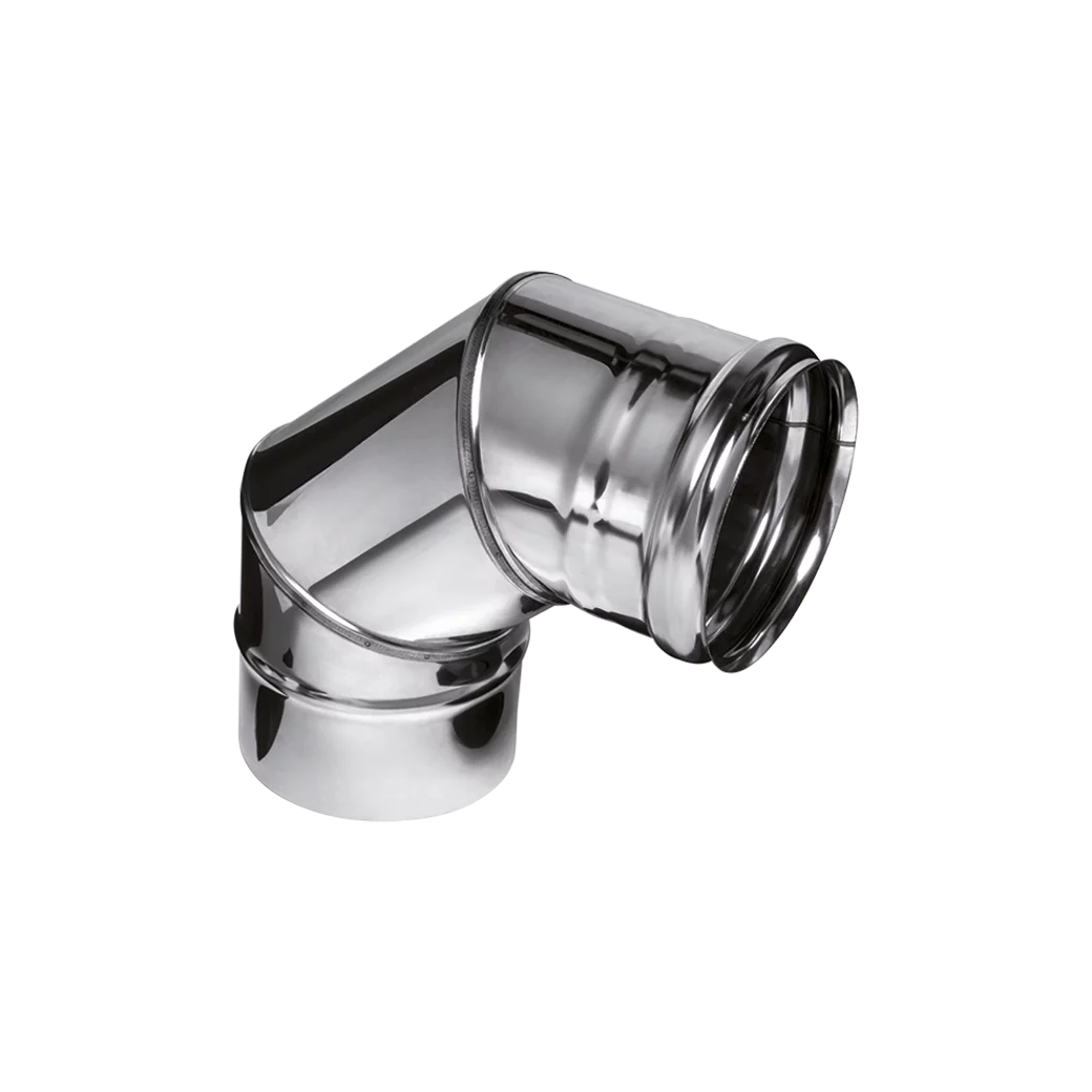 Колено 90° Ferrum 304/0.8 мм Ø115 мм Af2427