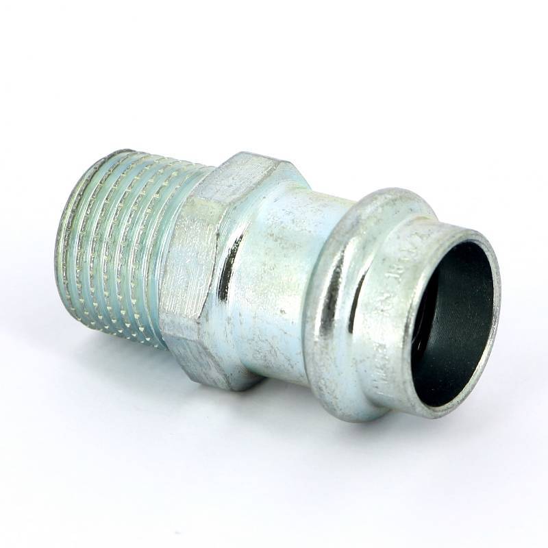 Муфта переходная пресс-Н Viega Prestabo оцинкованная сталь 18х1/2 559014