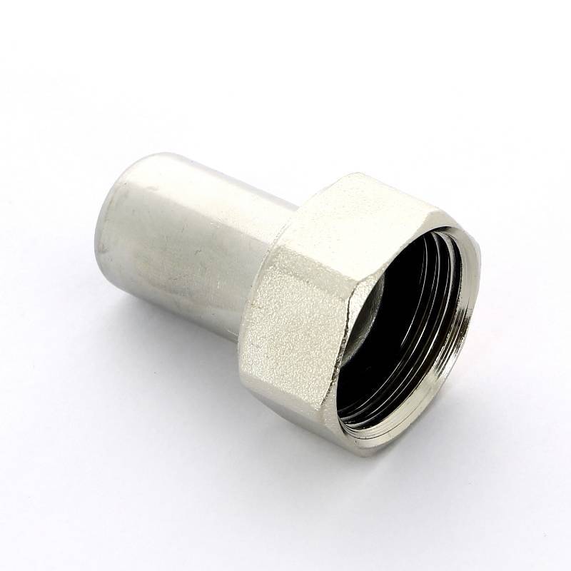 Муфта пресс Viega Sanpress Inox с накидной гайкой 28х1 нержавеющая сталь 437633