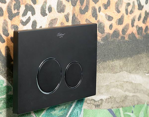 Кнопка смыва Boheme NeoArt пластик 24х1.5х16 см черный 662