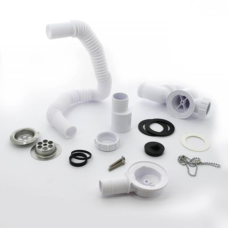 Слив-перелив для ванны McAlpine раздвижной L380-700 мм с пробкой и цепочкой MRB1-EX