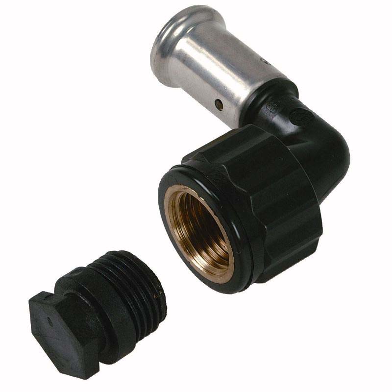 Угол 90° пресс-В Henco Synthetic PVDF 16 мм x 3/8 6PK-1603