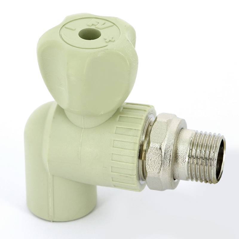 Кран для радиаторов шаровой FV-PLAST угловой сварка-НР с разъемным соединением 20x1/2 A315020000