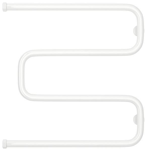 Полотенцесушитель водяной Сунержа Ш-образный 600х600 мм белый 12-0014-6060