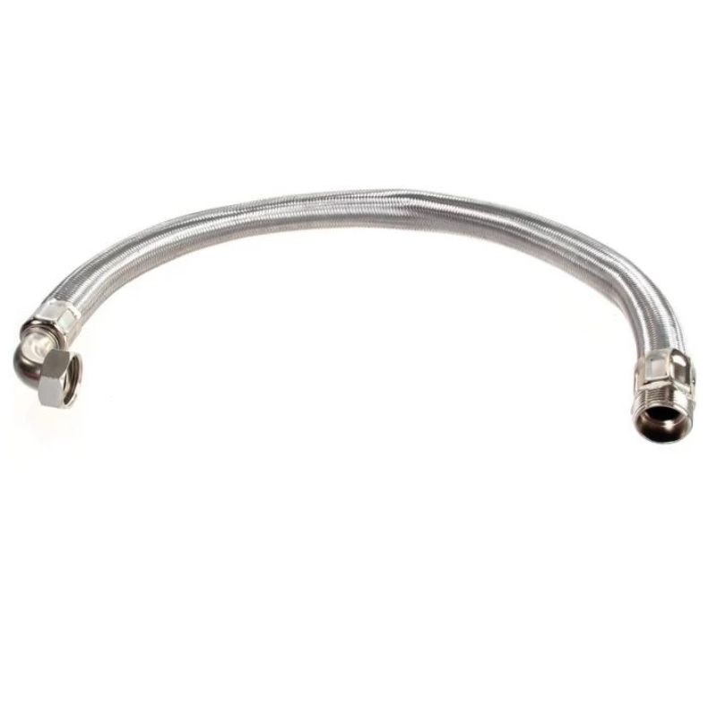 Гибкая подводка для воды Uni-Fitt 1 НВ с угловым отводом 80 см 505S4080