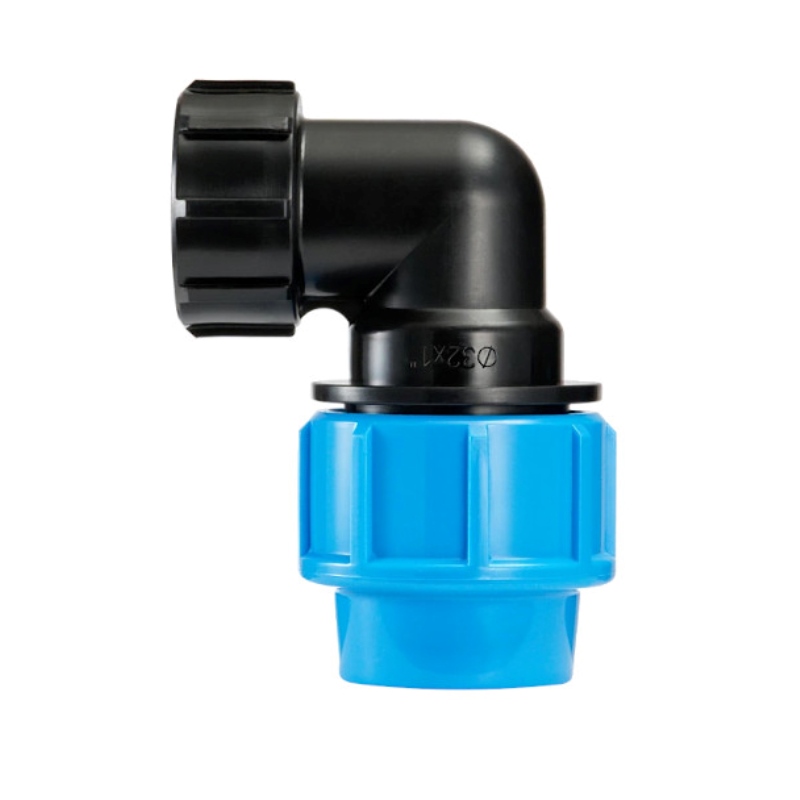 Угольник компрессионный для труб ПНД Джилекс ПРО 32х1 НР 509132