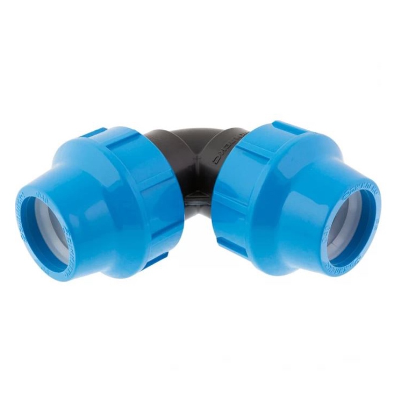 Угольник компрессионный Unidelta для труб ПНД 40х40 мм 509131