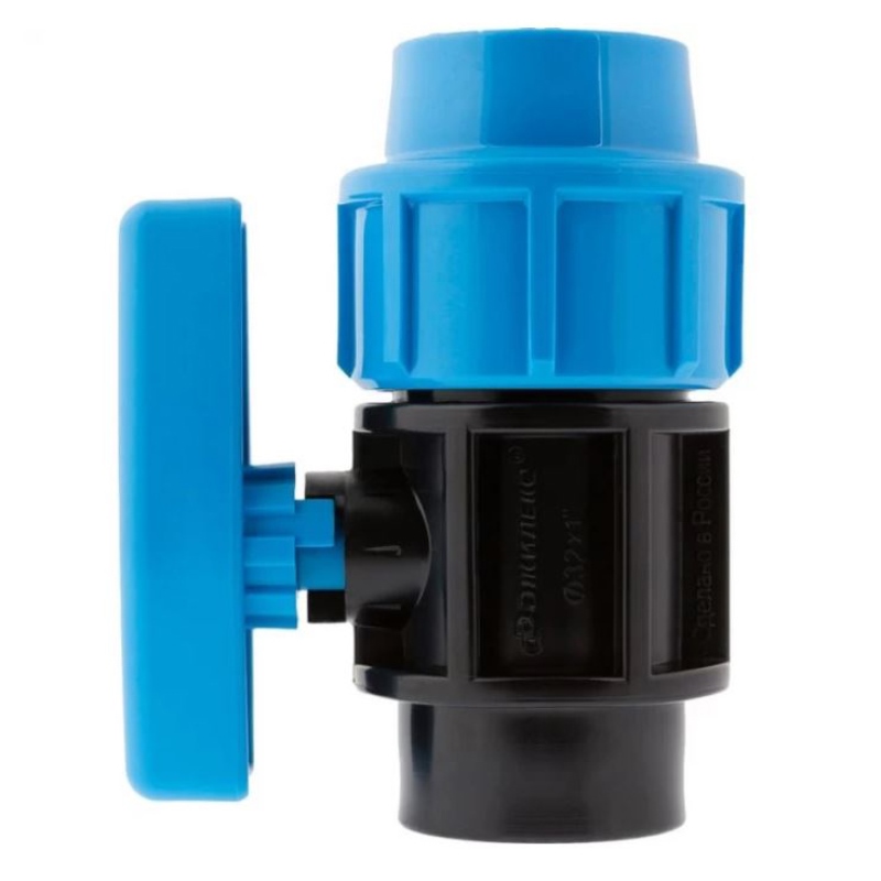 Кран шаровой компрессионный РТП ПНД 32 мм x 1 НР 506413