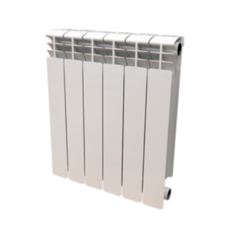 Биметаллический радиатор Uni-fitt 350/100 9 секций (боковое подключение, цвет белый глянцевый)
