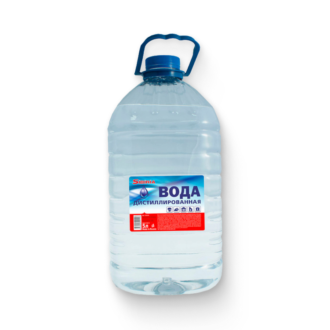 Вода дистиллированная Sibitia 5 л