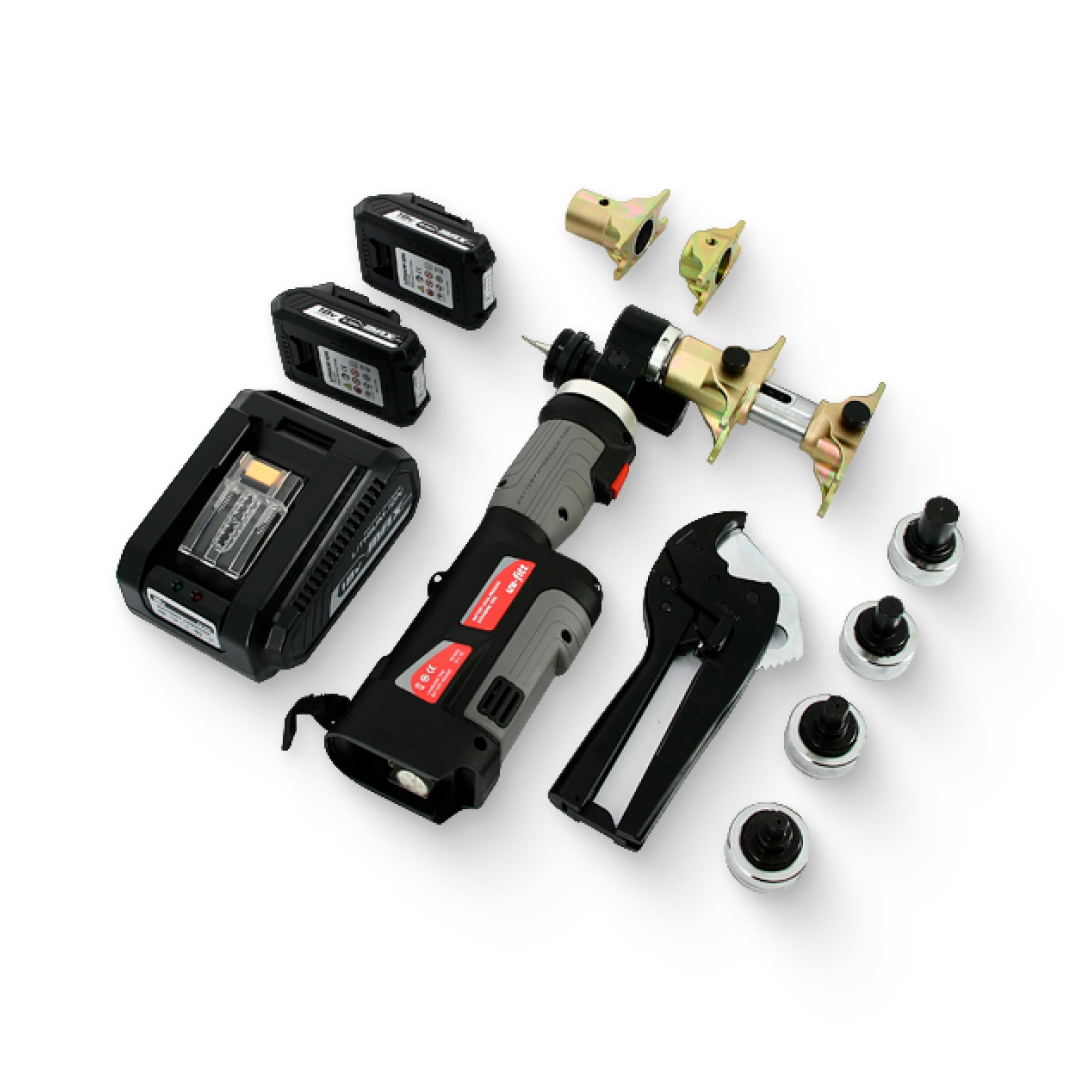 Комплект аккумуляторного инструмента для монтажа аксиальных фитингов