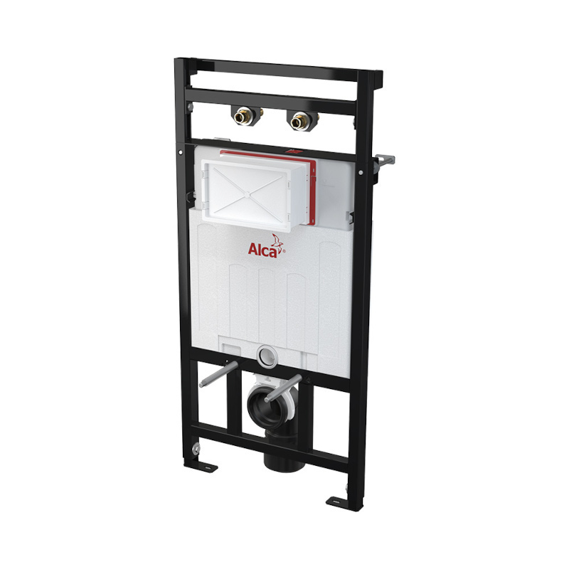 Модуль Alcaplast с бачком для видуара и смесителя, со стоковым коленом DN90/110