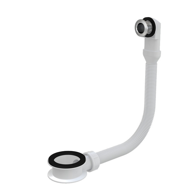 Слив-перелив для умывальника хромированный