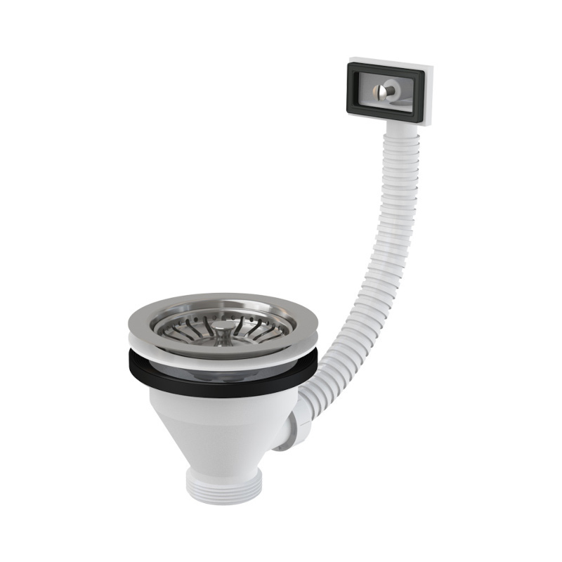 Слив-перелив Alcaplast для раковины с переливом, нерж. решетка 115 мм, выпуск 1 1/2