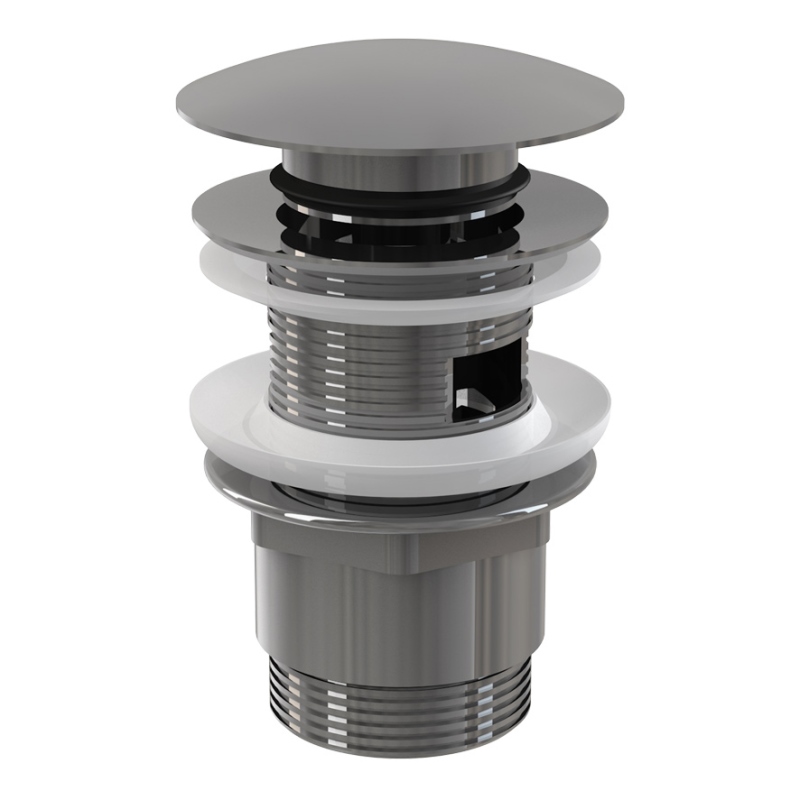 Выпуск 11/4 Click-clack с переливом, металл, большая пробка, хром