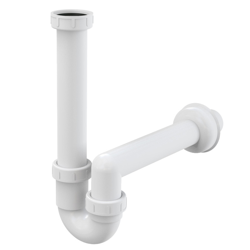 Сифон трубный Alcaplast 1 1/2 х 40 мм без вып. с отв. трубой, выход 40 мм