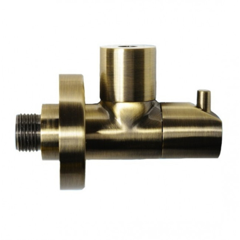 Кран радиаторный Carlo Poletti угловой 1/2x10 мм латунный хром 0505/A-CP