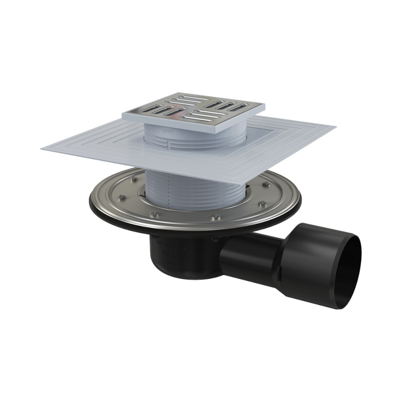 Трап 105 × 105 мм, выпуск 50/75 мм