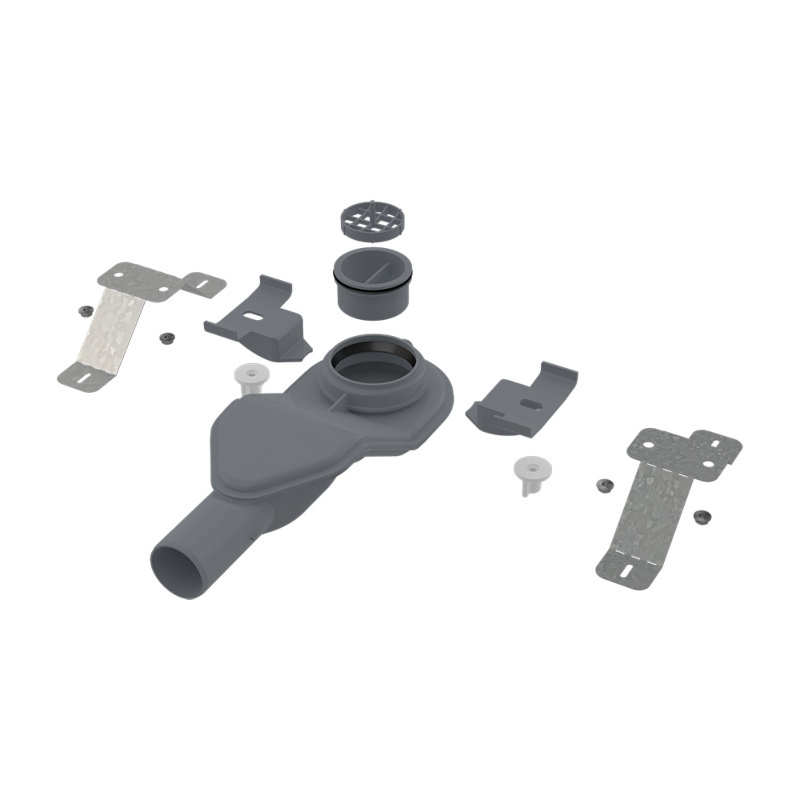 Сифон экстра низкий 53 мм и комплект ножек, регулируемых по высоте