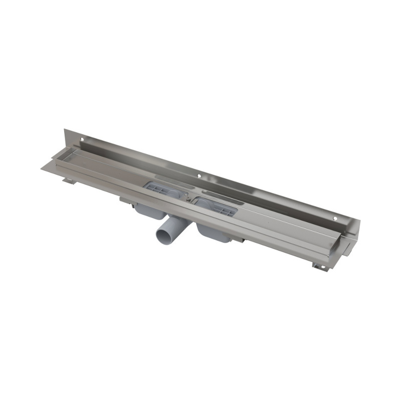 Лоток душевой APZ104 950 мм, пристенный монтаж, с порогами для перф.решетки (без решетки), нерж.стал