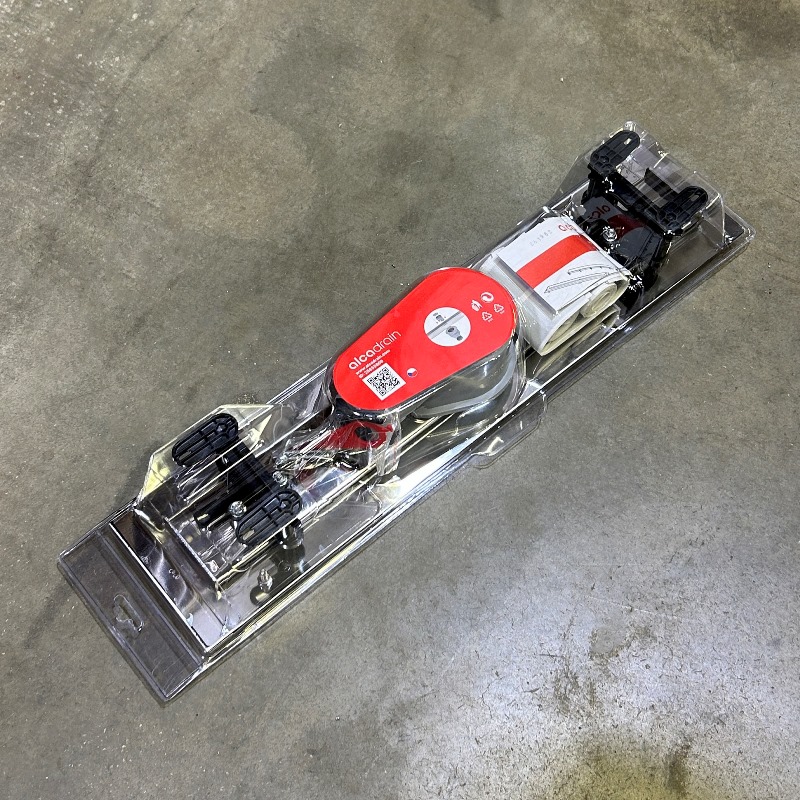 Лоток душевой APZ13-DOUBLE9 550 мм, с решеткой DOUBLE (полная или под плитку), нерж.сталь