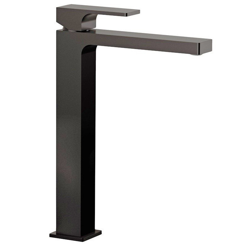 Смеситель для раковины Remer Absolute высокий черный брашированный хром AU11LCFP