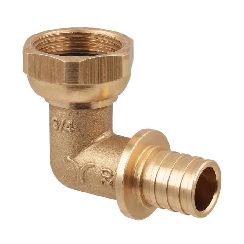 Угольник с накидной гайкой аксиальный MVI 20x3/4 латунный AX350.2034NG