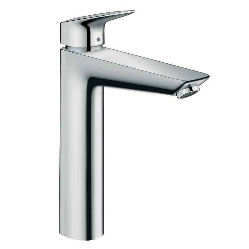 Смеситель для раковины hansgrohe Vernis Shape 190 со сливным гарнитуром хром 71562000