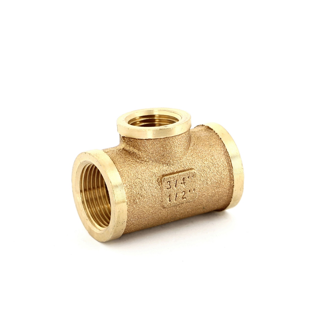 Тройник SANHA серия 3000 3/4х1/2х3/4 ВВВ бронзовый 3130341234