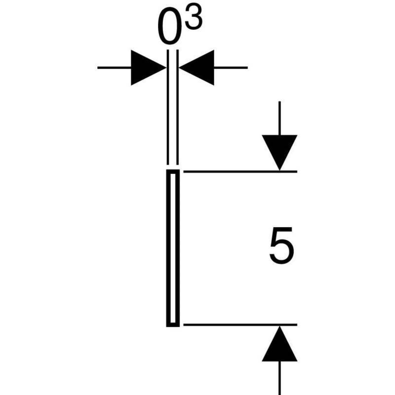Лента звукоизолирующая Geberit GIS 461.036.00.1