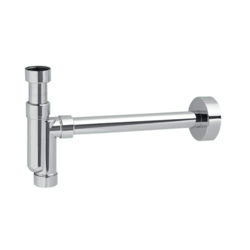 Сифон трубный McAlpine P-образный 1 1/4 x 32 мм с отводной трубой 300 мм и отражателем HC32