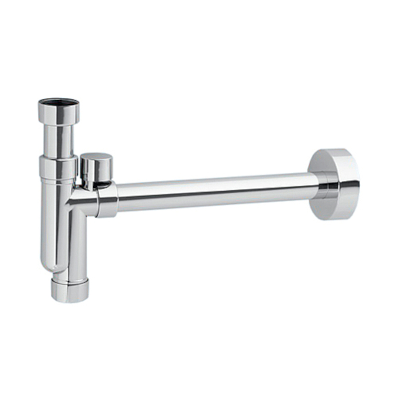 Сифон трубный P-образный без выпуска (1 1/4х32мм) с вентиляционным клапаном, отводной трубой (L300м