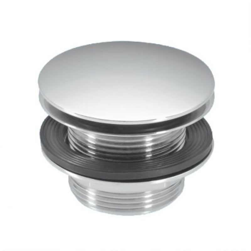 Выпуск для умывальника 70 мм решетка выход 1 1/2, клик-клак, хром