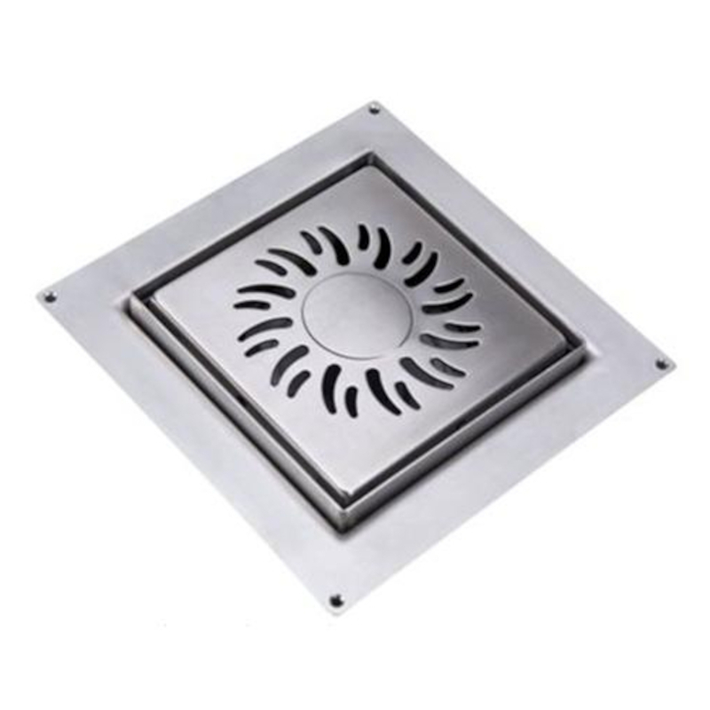 Насадка сливная MasterProf 150x150 мм нержавеющая сталь дизайн SOLEIL 506801