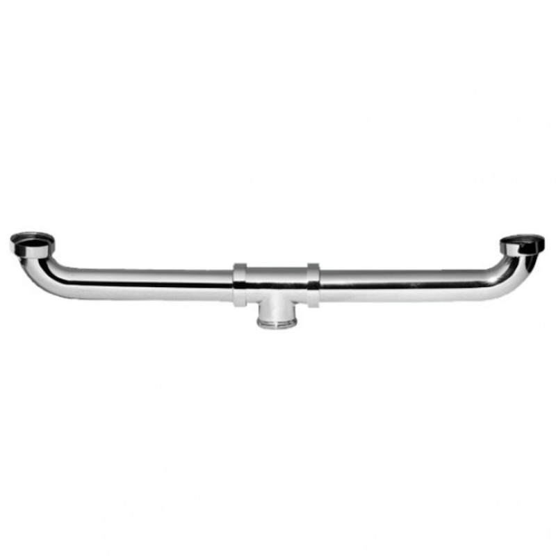 Отводной комплект латунный из двух точек; два входа 1 1/4«мама», выход 1 1/4«папа»; цвет-хром