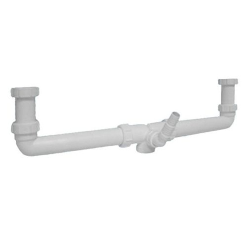 Отводной комплект из двух точек, с адаптером для слива быт. техники, два входа 1 1/2, выход 1 1/2