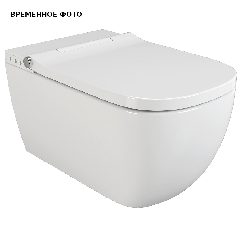 Умный унитаз-биде подвесной Uni-Flow CH10166ZR с пультом ДУ белый