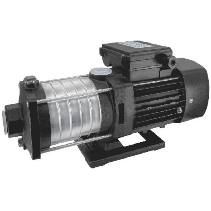 Поверхностный многоступенчатый насос (гориз,220В,0,55кВт, 36м, чугун +нерж.70°)