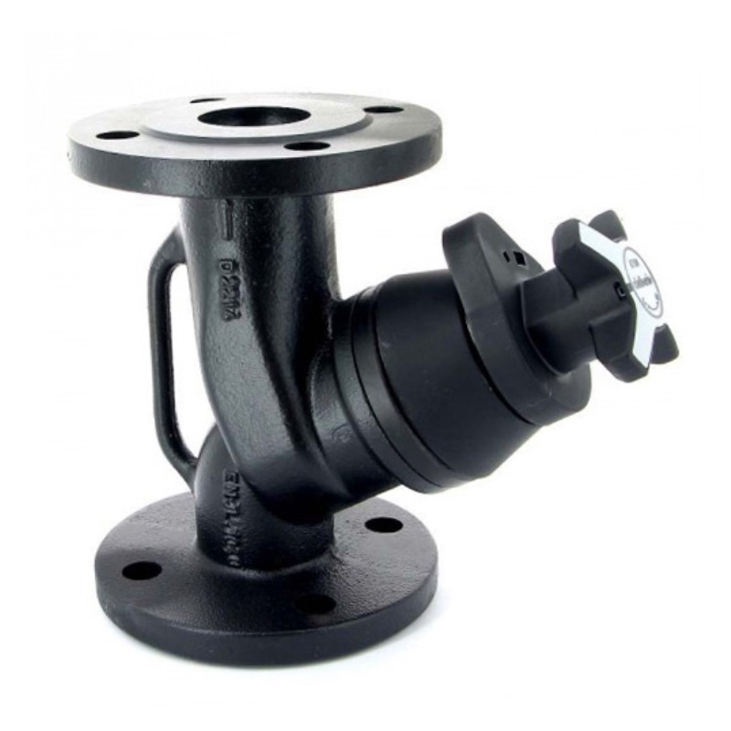 Клапан балансировочный ручной CIM 3739B фланец d150/DN150 с измерительными ниппелями чугун