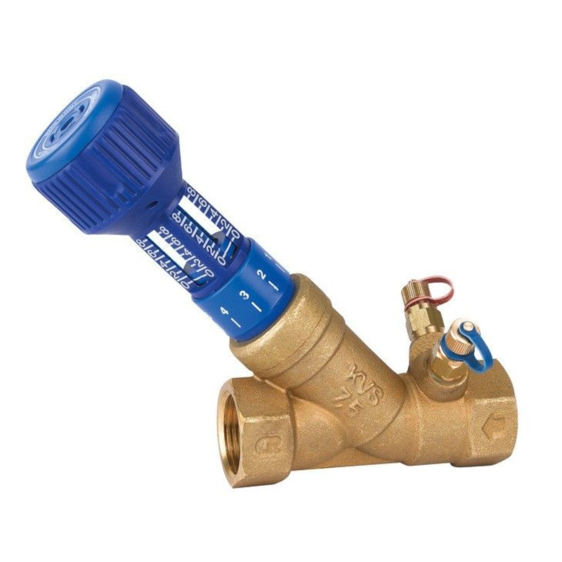 Клапан балансировочный ручной 747ОТ 3/4  обычн. латунь Kvs=4,1 PN25 BB с встроен. изм. диафрагмой