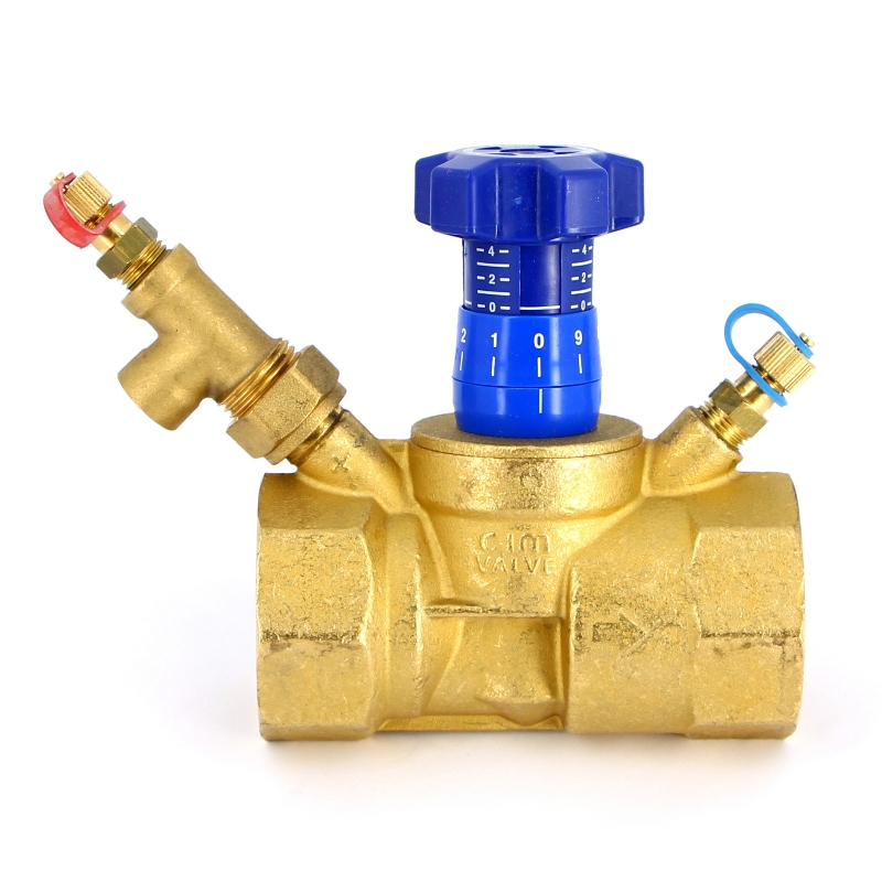 Клапан балансировочный CIM 787OTDP ручной 1'1/2, с перемен. диафрагм. и тройником для капил. трубки