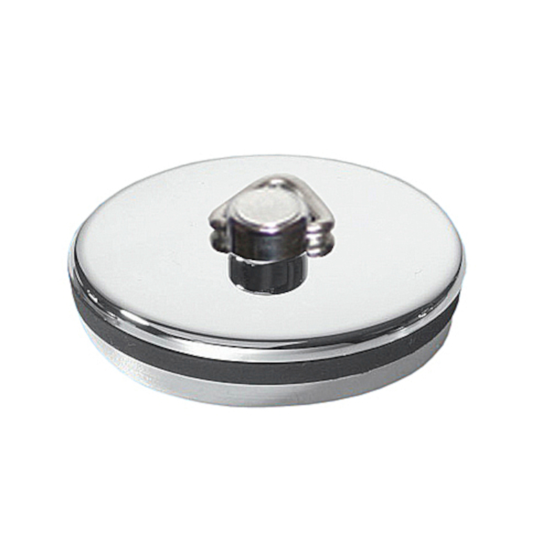 Пробка для выпуска Ани Пласт пластиковая с треугольным держателем D 60 мм хром W0120