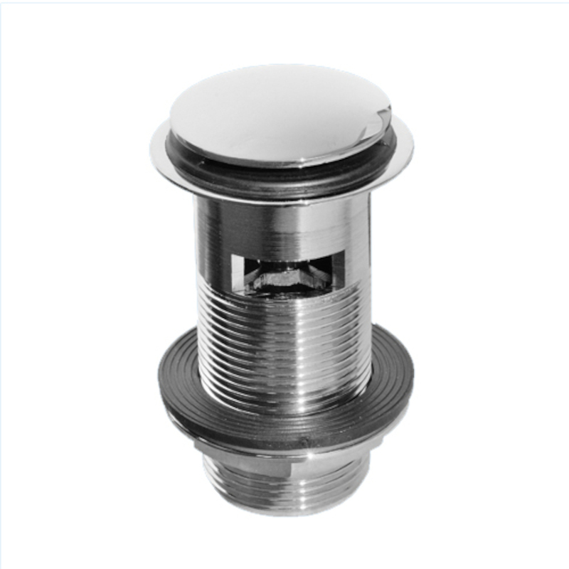 Выпуск 60 мм решетка, 50 мм пробка, металл. с вн. переливом, высота 90 мм, выход 1 1/4, хром