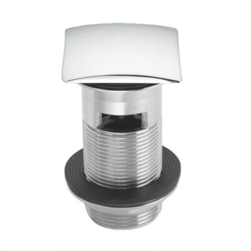 Выпуск для раковины Aquant латунный с внутренним переливом кнопка H 90 мм D 60 мм 505946