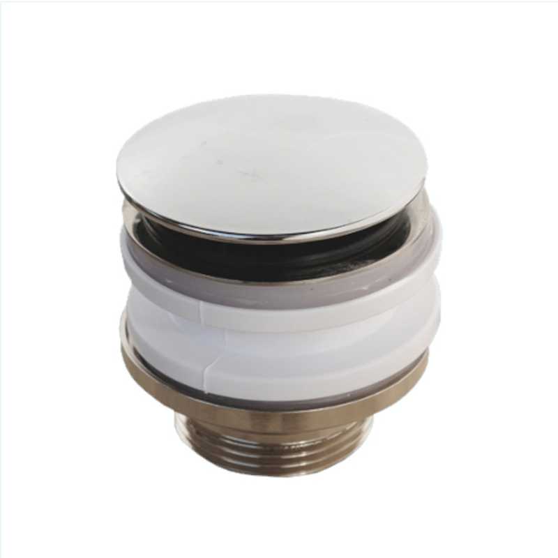 Выпуск 60 мм нерж. решетка с пробкой, выход 1 1/4, хром