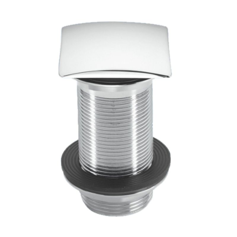 Выпуск для раковины Aquant латунный без перелива кнопка H 90 мм D 60 мм 505945