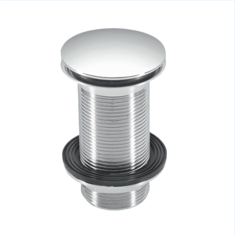 Выпуск 60 мм решетка, 70 мм пробка, металл. без перелива, высота 90 мм, выход 1 1/4, хром