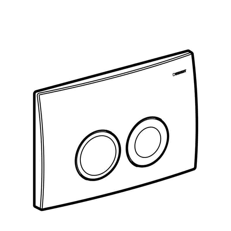 Кнопка смыва Geberit Delta21 глянцевый хром 115.125.21.1