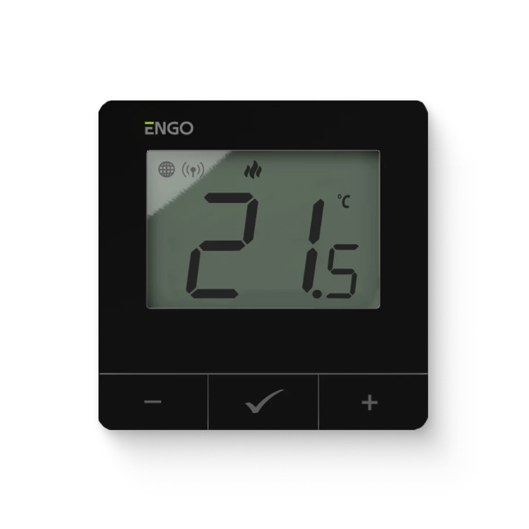 Умный терморегулятор ZigBee/868 МГц, 2хАА, черный